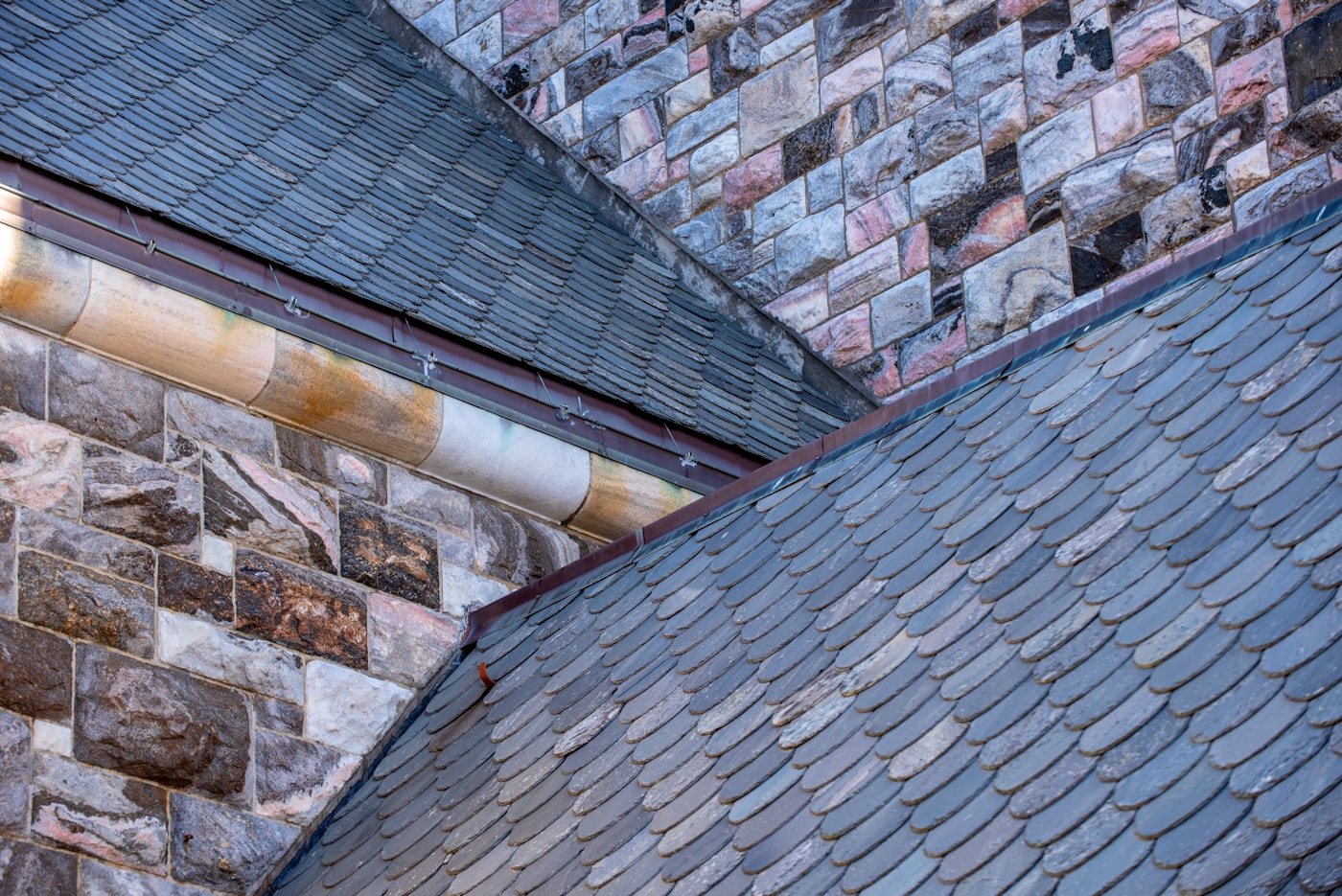 Estate home with premium tile roofing